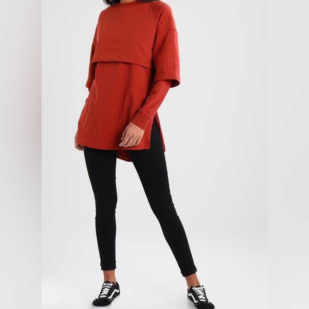 IVY PARK Hybrid Sweatshirt in Pale Ginger